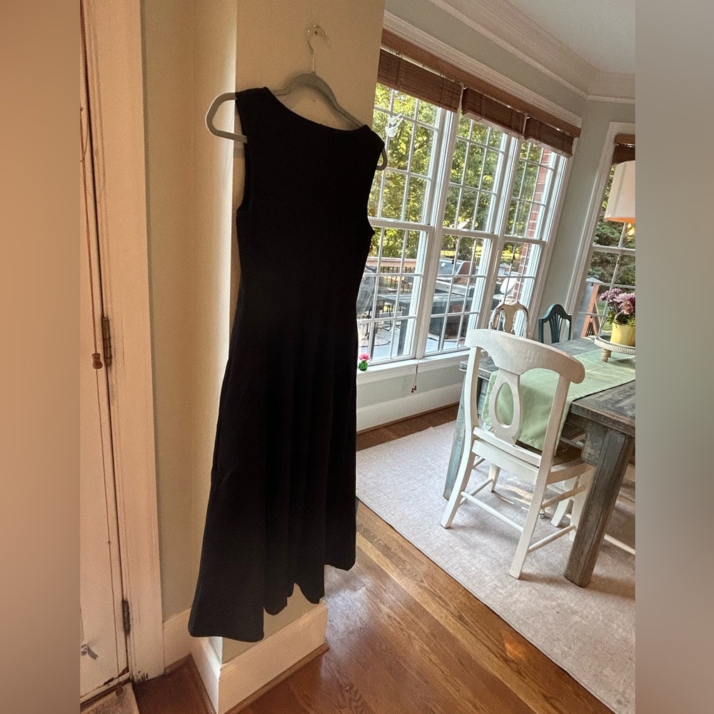 Sleeveless A-Line Midi Dress, Stretchy Knit, Formal Cocktail Wear NWT - Picture 10 of 12